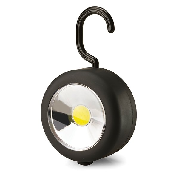 Batteries not included ● magnet back ● swivel hanging hook.