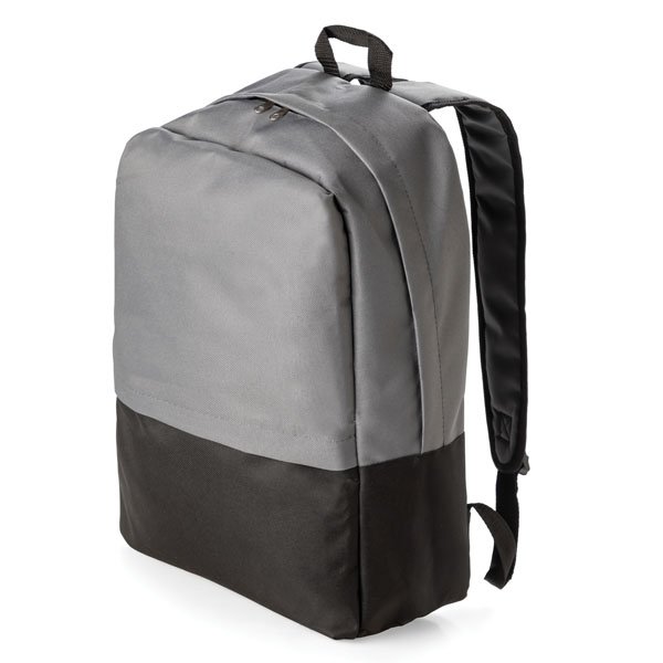 One main zipped compartment ● one front zipped compartment ● adjustable back straps ● Fits most 17” laptops.