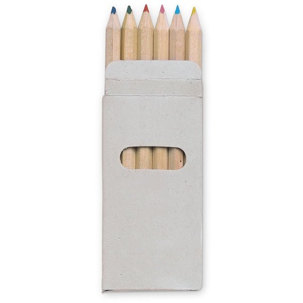 6 coloured pencils ● in carton box.