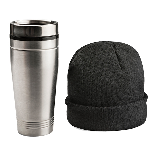 750ml mug ● a beanie ● packed in a white box.