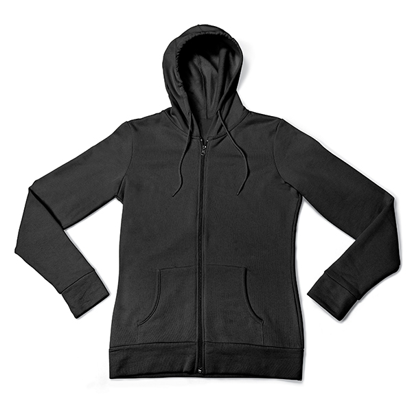 Brushed on the inside Full zip Self fabric cuffs & bottom hem Hood Tone on tone drawstring Kangaroo pocket Self fabric neck tape Standard Fit - Follows the shape of the body with added ease of movement.