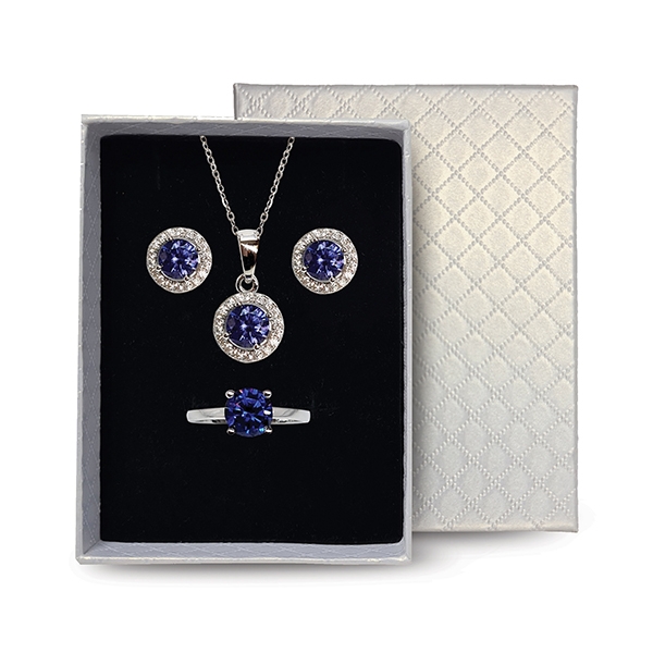 925 Sterling Silver Jewellery Set consisting of Necklace