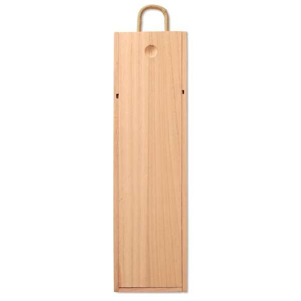 Paulownia wood wine box ● with a cord handle ● wine not included.