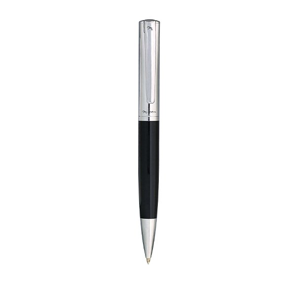 Metel pen with black ink.